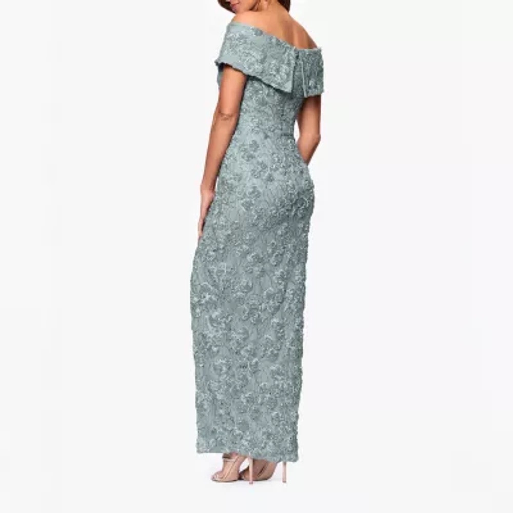 DJ-JAZ Off-Shoulder Lace Gown with Slit – Size 18 – Worn Once - Picture 2 of 15